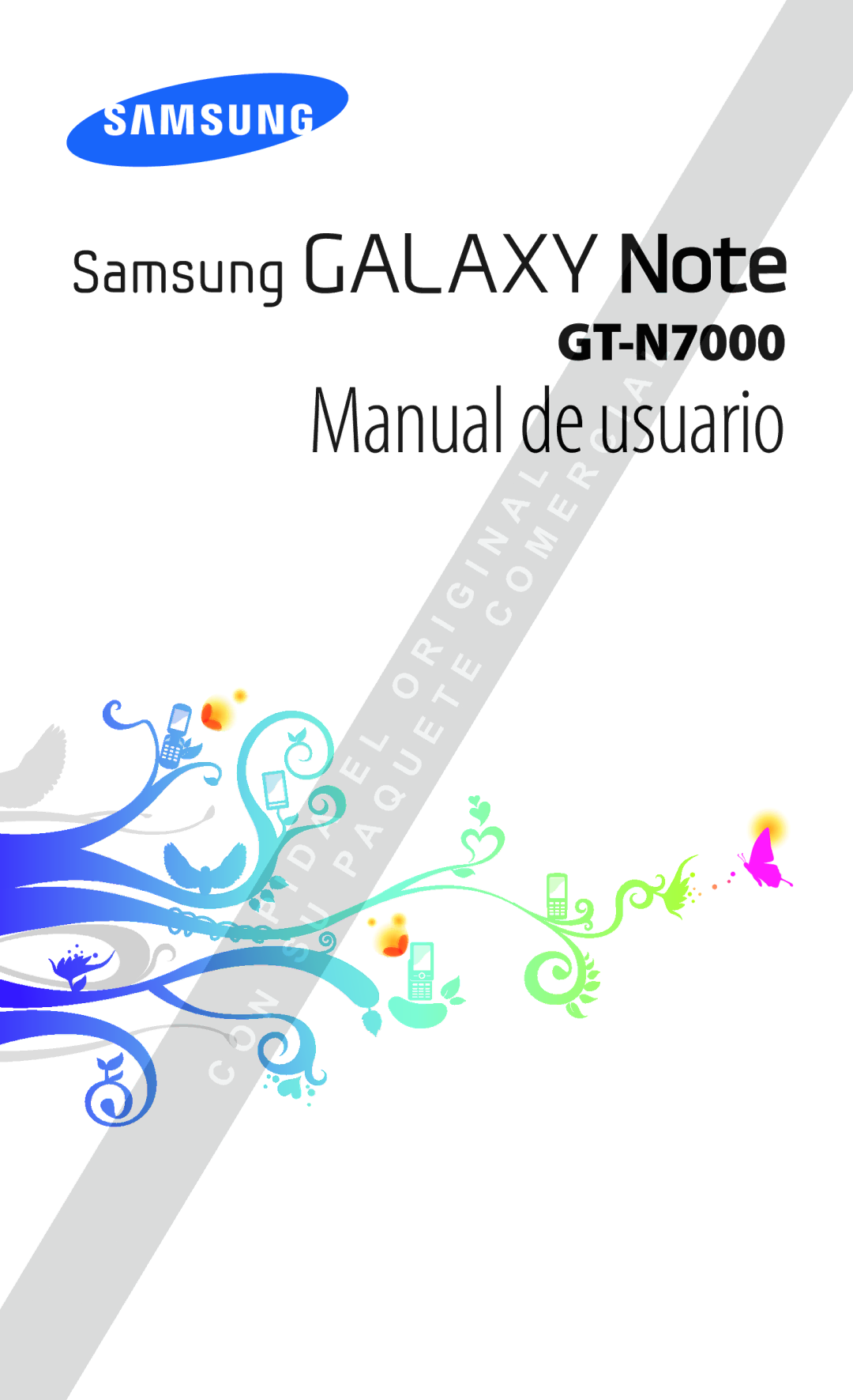 Samsung GT-N7000ZBEPHE, GT-N7000RWATMN, GT-N7000RWEPHE, GT-N7000ZBAXSP, GT-N7000ZBAPHE manual Manual de usuario 