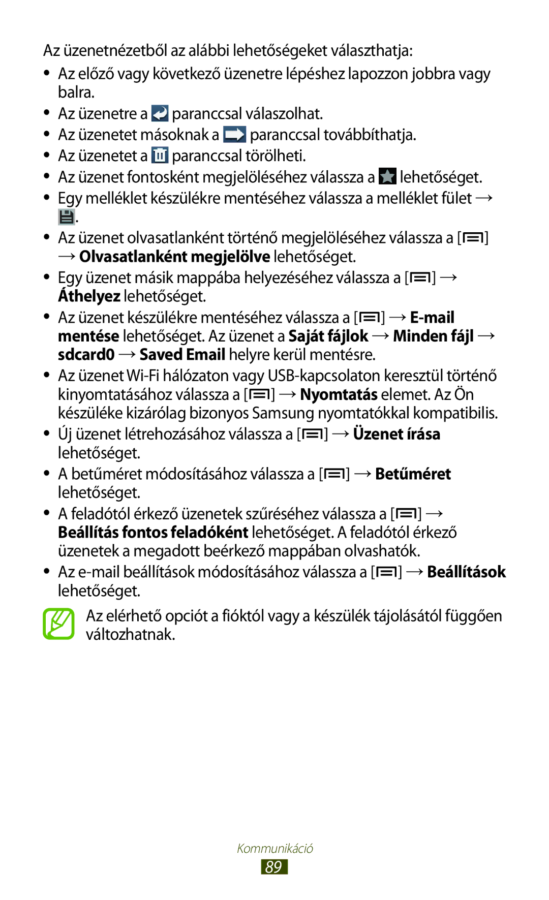 Samsung GT-N7000RWADBT, GT-N7000ZBADBT, GT-N7000ZBEATO, GT-N7000RWAATO, GT-N7000ZBAEUR manual Paranccsal továbbíthatja 