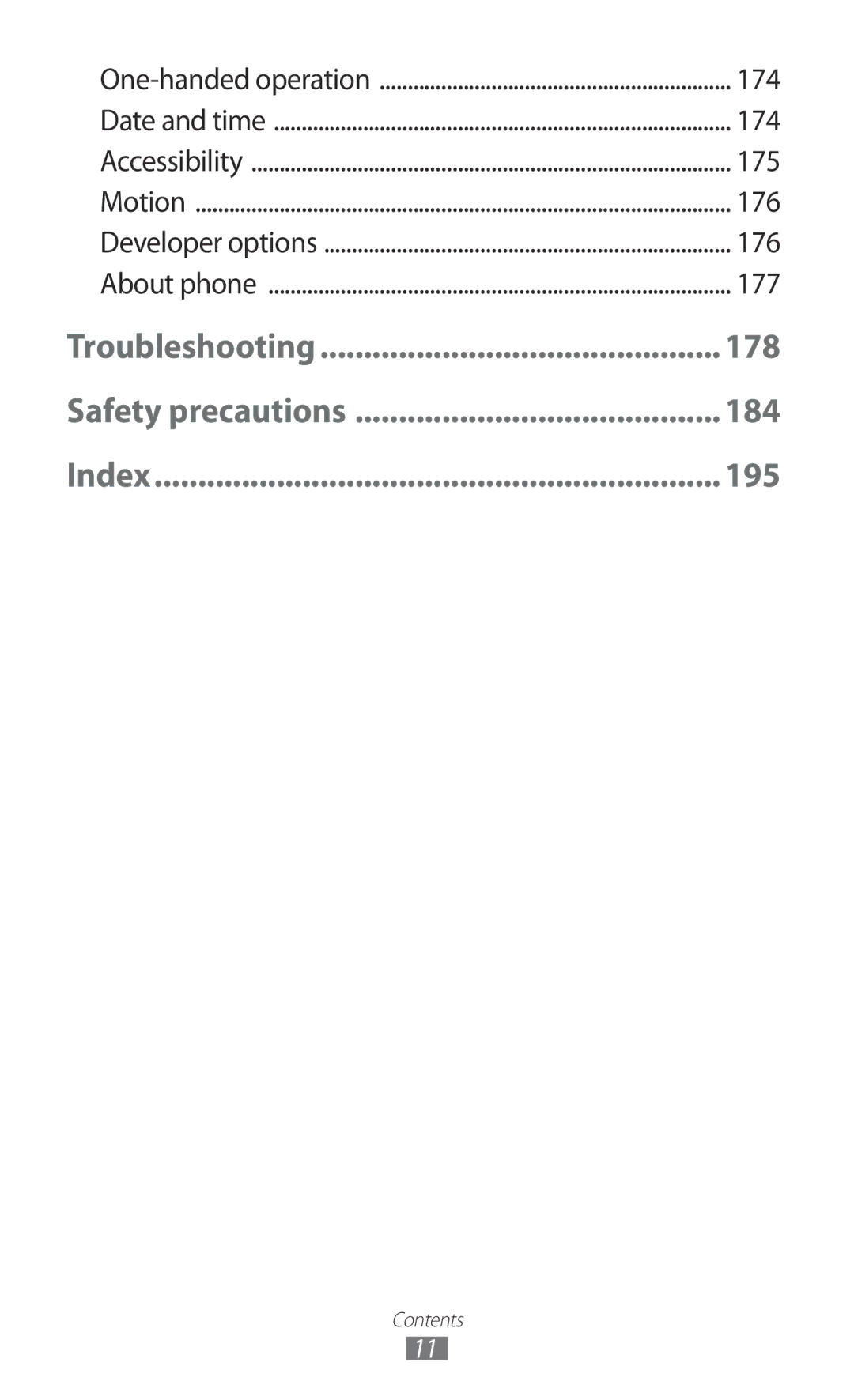 Samsung GT-N7000RWATMN, GT-N7000ZBADBT, GT-N7000ZBEDBT, GT-N7000ZBEATO, GT-N7000RWATUR, GT-N7000RWAMBC manual 175, 176, 177 