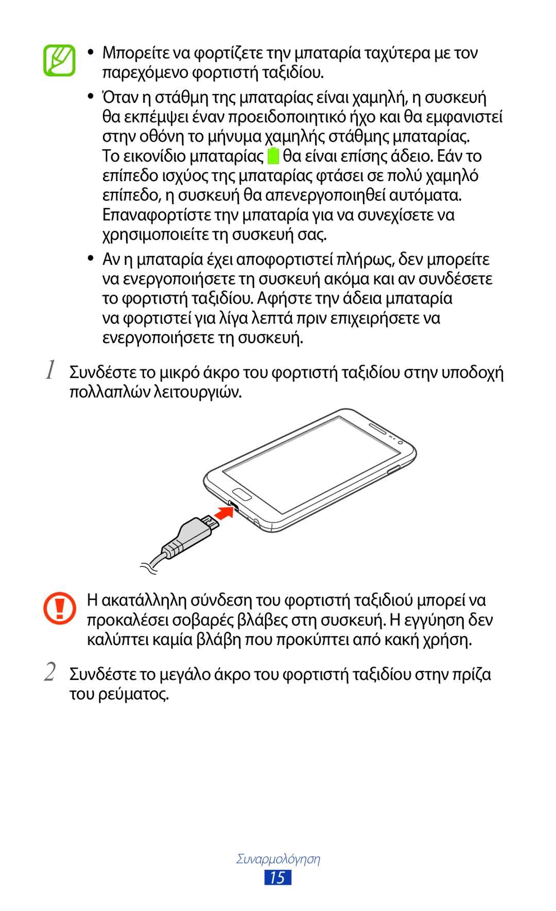 Samsung GT-N7000ZBAVGR, GT-N7000ZBAEUR, GT-N7000RWAEUR, GT-N7000RWAVGR, GT-N7000RWACOS, GT-N7000ZBEVGR manual Συναρμολόγηση 