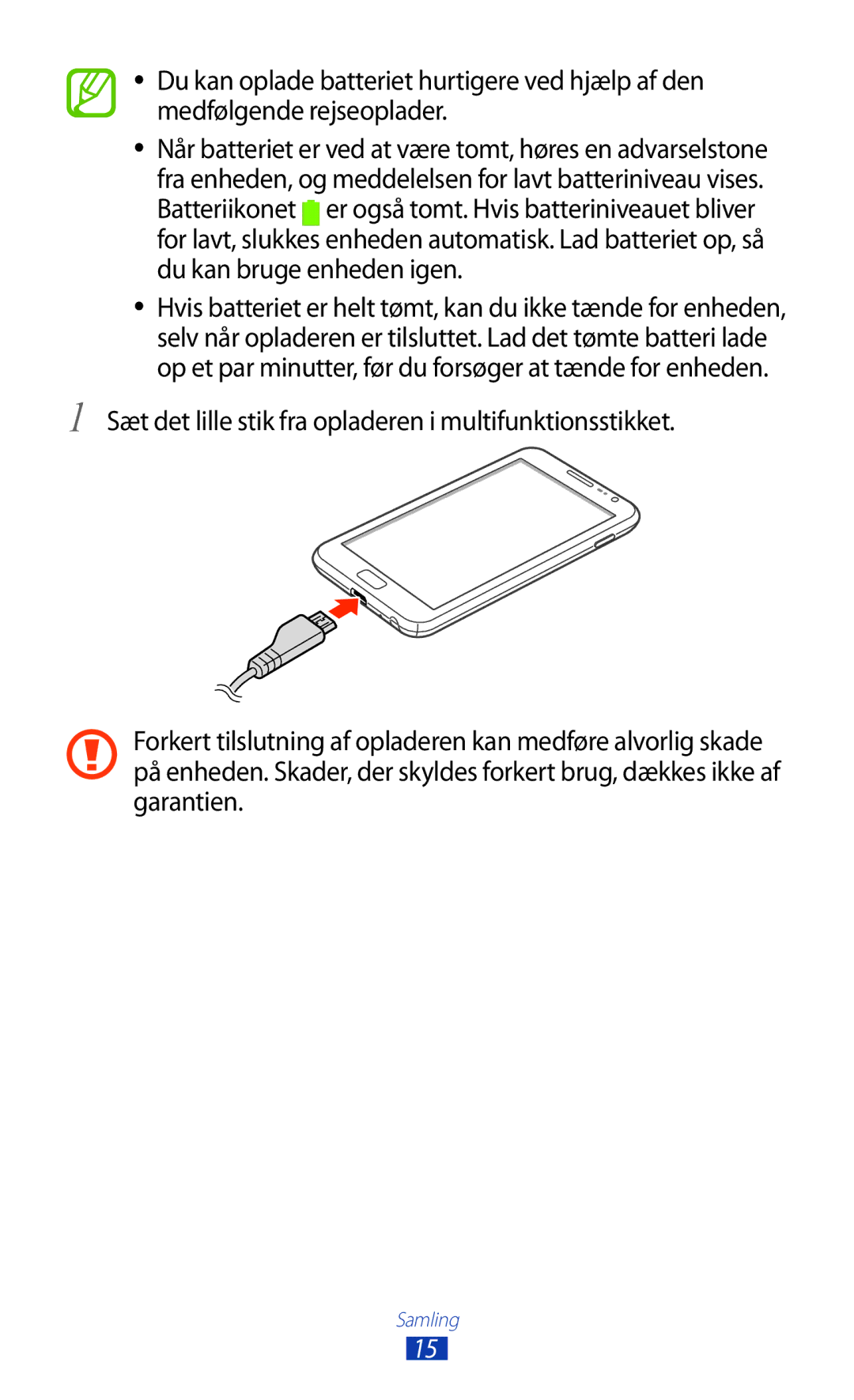 Samsung GT-N7000RWANEE, GT-N7000ZBENEE, GT-N7000ZBANEE, GT-N7000ZIANEE manual Samling 