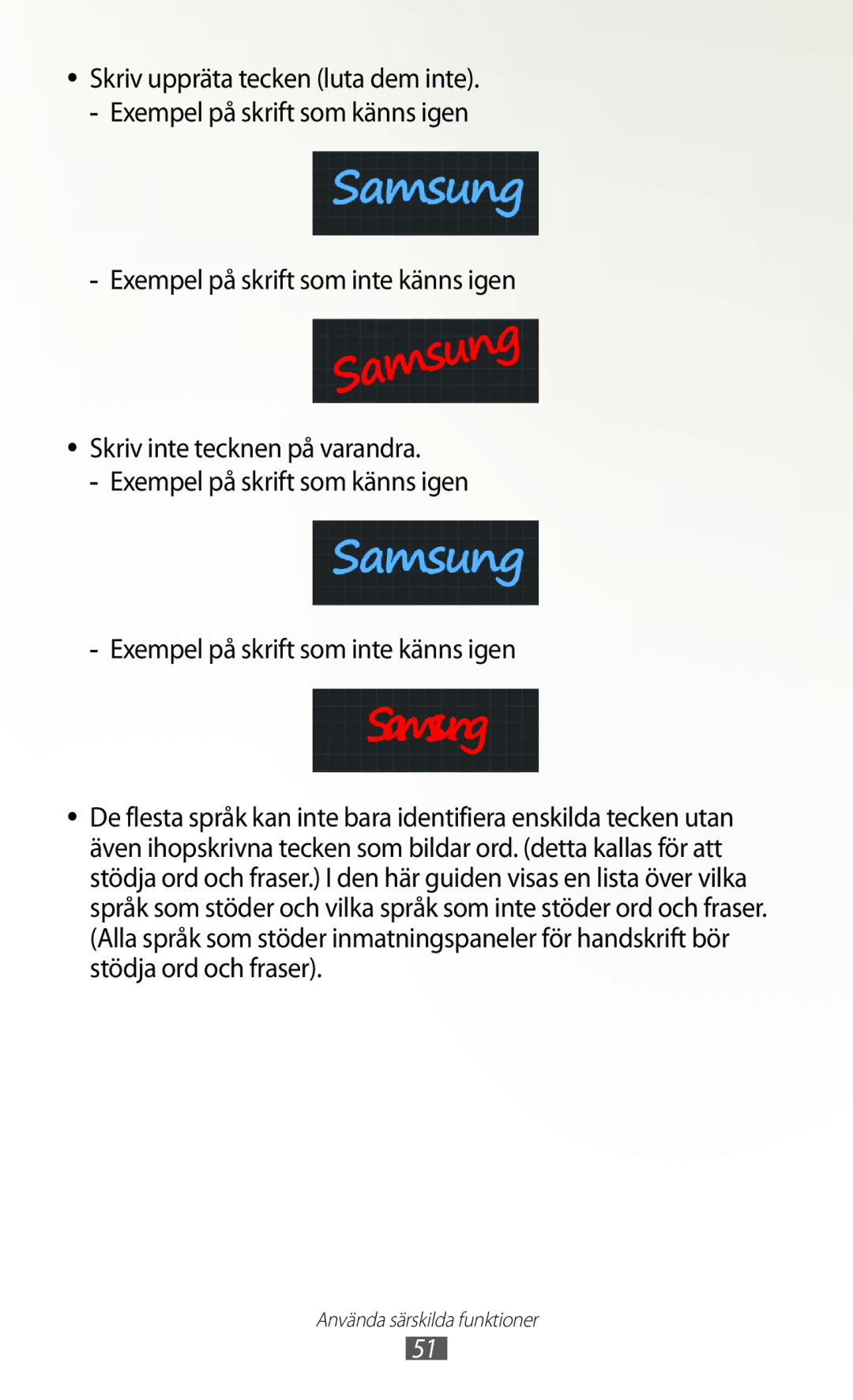 Samsung GT-N7000RWANEE, GT-N7000ZBENEE, GT-N7000ZBANEE, GT-N7000ZIANEE manual Använda särskilda funktioner 