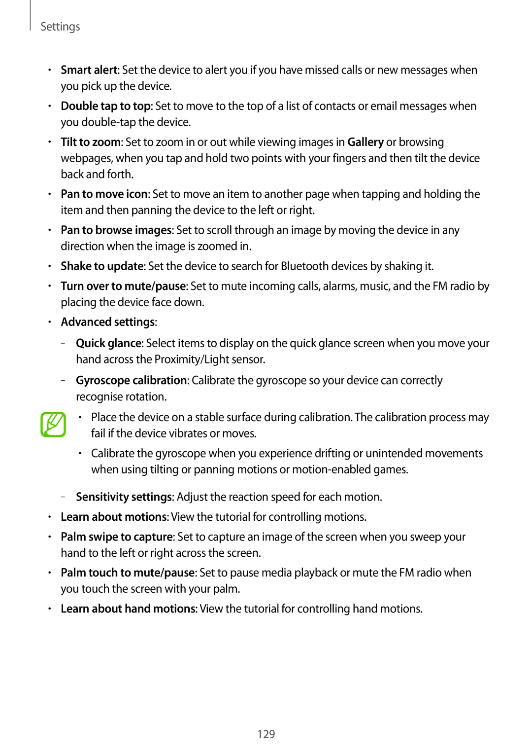 Samsung GT-N7100 user manual Advanced settings 