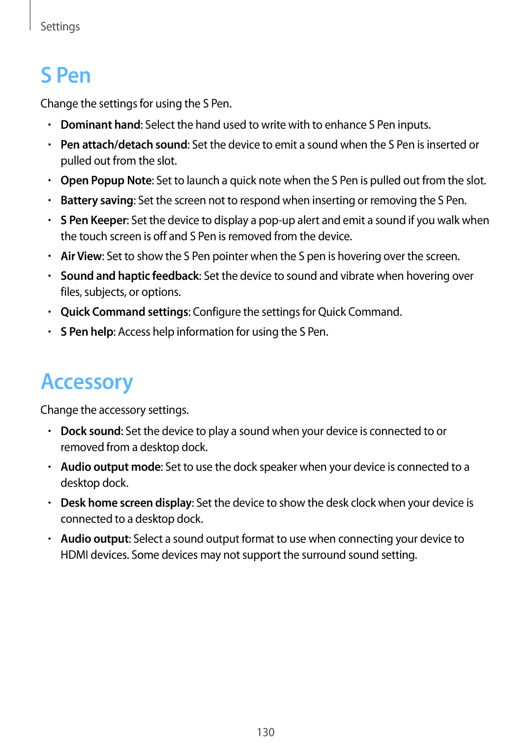 Samsung GT-N7100 user manual Pen, Accessory 