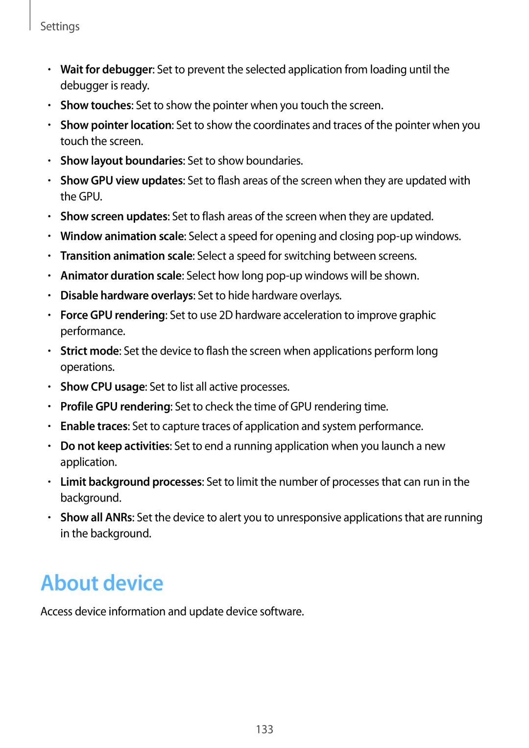 Samsung GT-N7100 user manual About device 