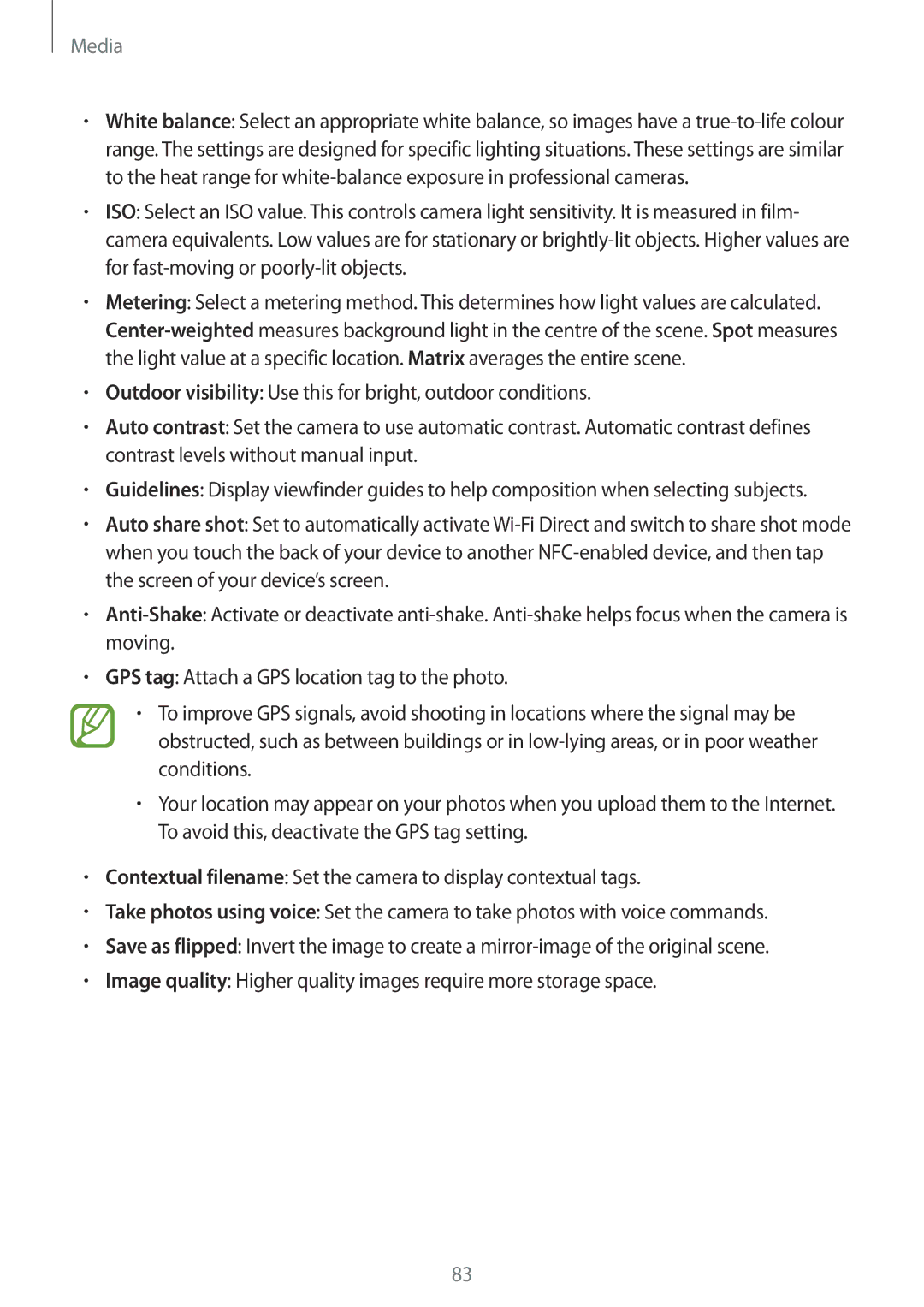 Samsung GT-N7100 user manual Media 