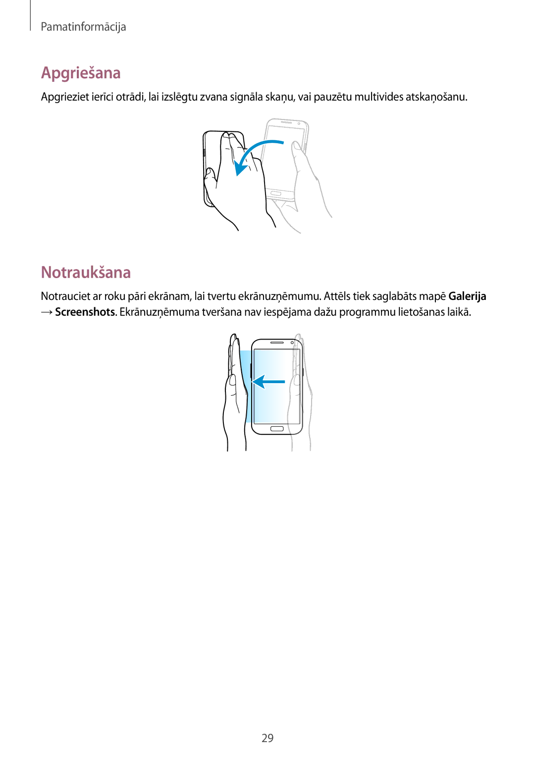 Samsung GT-N7100TADSEB, GT-N7100RWDSEB manual Apgriešana, Notraukšana 