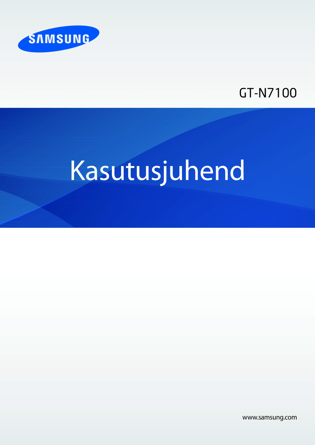 Samsung GT-N7100TADSEB, GT-N7100RWDSEB manual Kasutusjuhend 