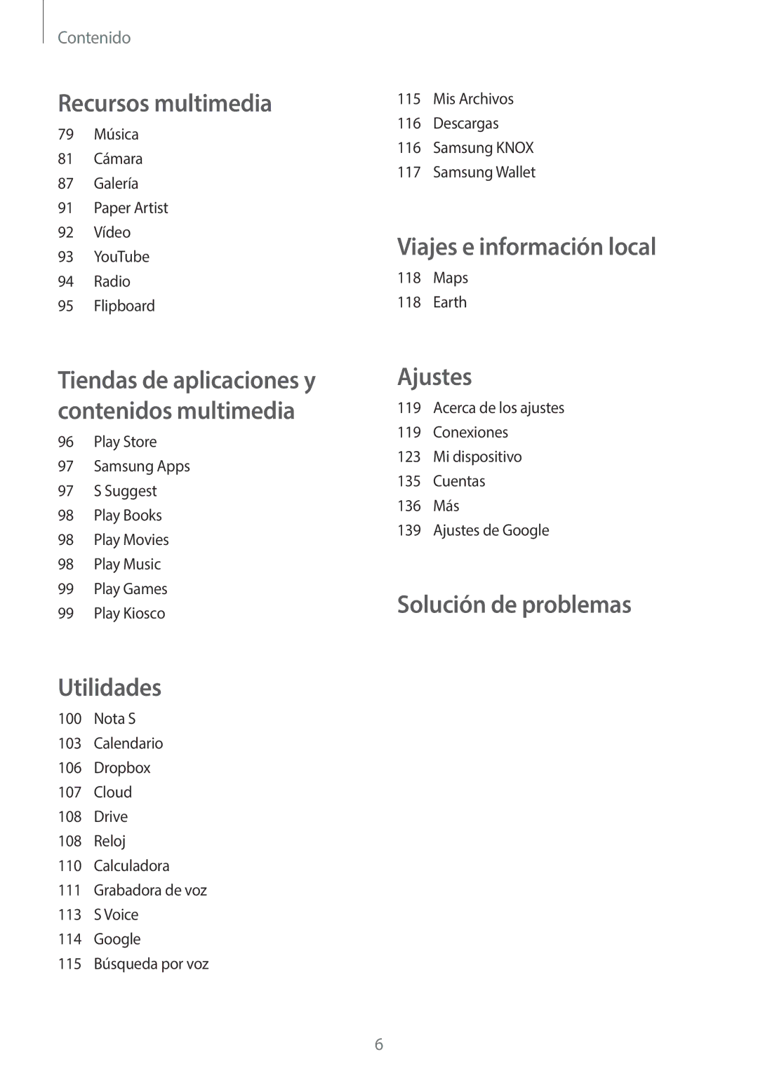 Samsung GT-N7100RWDSEB, GT-N7100RWDTPH, GT-N7100RWDDBT, GT-N7100TADDBT, GT-N7100ZBDDBT manual Viajes e información local 