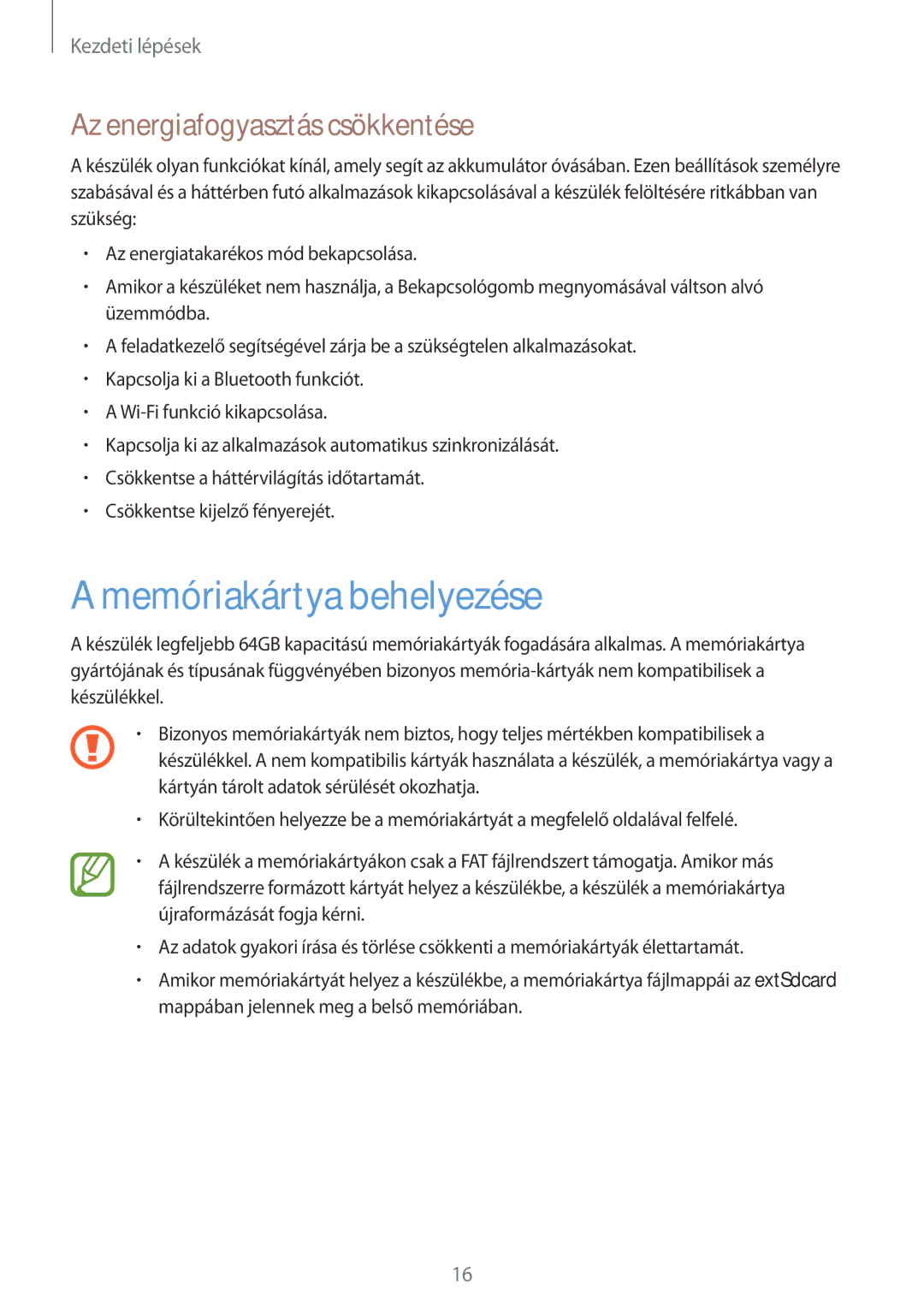 Samsung GT-N7100RWDPRT, GT-N7100RWDXEO, GT-N7100RWDDBT manual Memóriakártya behelyezése, Az energiafogyasztás csökkentése 