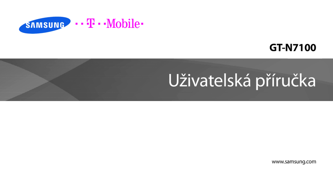 Samsung GT-N7100TADATO, GT-N7100RWDXEO, GT-N7100RWDATO, GT-N7100RWDVVT, GT-N7100TADTMZ manual Uživatelská příručka 