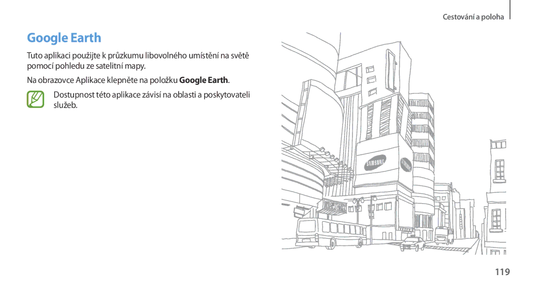 Samsung GT-N7100RWDO2C, GT-N7100RWDXEO, GT-N7100TADATO, GT-N7100RWDATO, GT-N7100RWDVVT, GT-N7100TADTMZ manual Google Earth, 119 