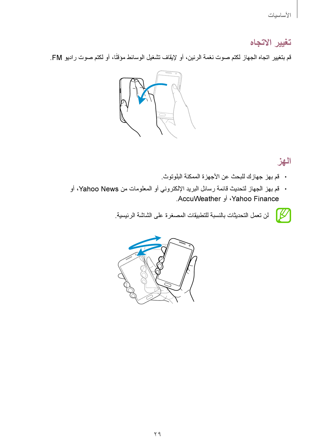 Samsung GT-N7100TADJED, GT-N7100RWXJED, GT-N7100ZNDKSA, GT-N7100VSAXSG, GT-N7100VSDXSG, GT-N7100ZBDKSA هاجتلاا رييغت, زهلا 