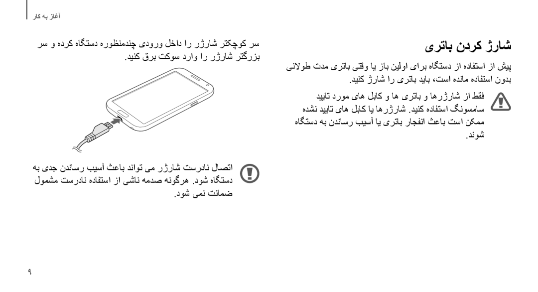 Samsung GT-N7100RWDJED, GT-N7100RWXJED, GT-N7100ZNDKSA, GT-N7100VSAXSG, GT-N7100VSDXSG, GT-N7100ZBDKSA manual یرتاب ندرک ژراش 