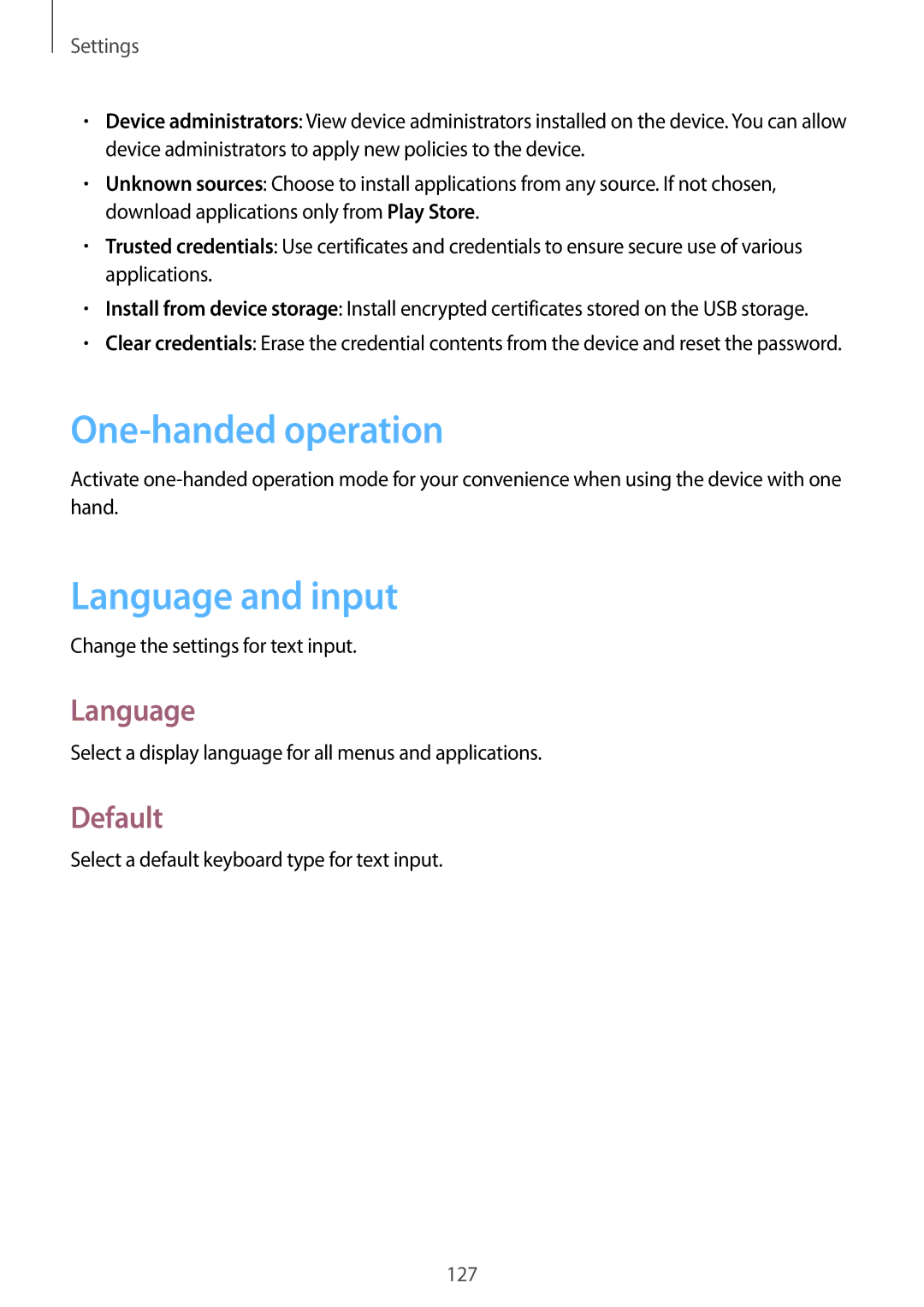 Samsung GT-N7100TADO2C, GT-N7100ZNDTUR, GT-N7100ZBDTUR, GT-N7100TAXDBT, GT-N7100RWDXEO manual Language and input, Default 