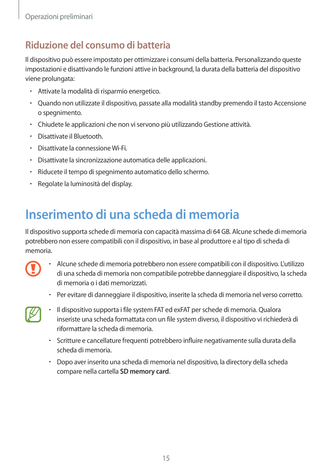 Samsung GT-N7100TADHUI, GT-N7100ZRDTUR manual Inserimento di una scheda di memoria, Riduzione del consumo di batteria 