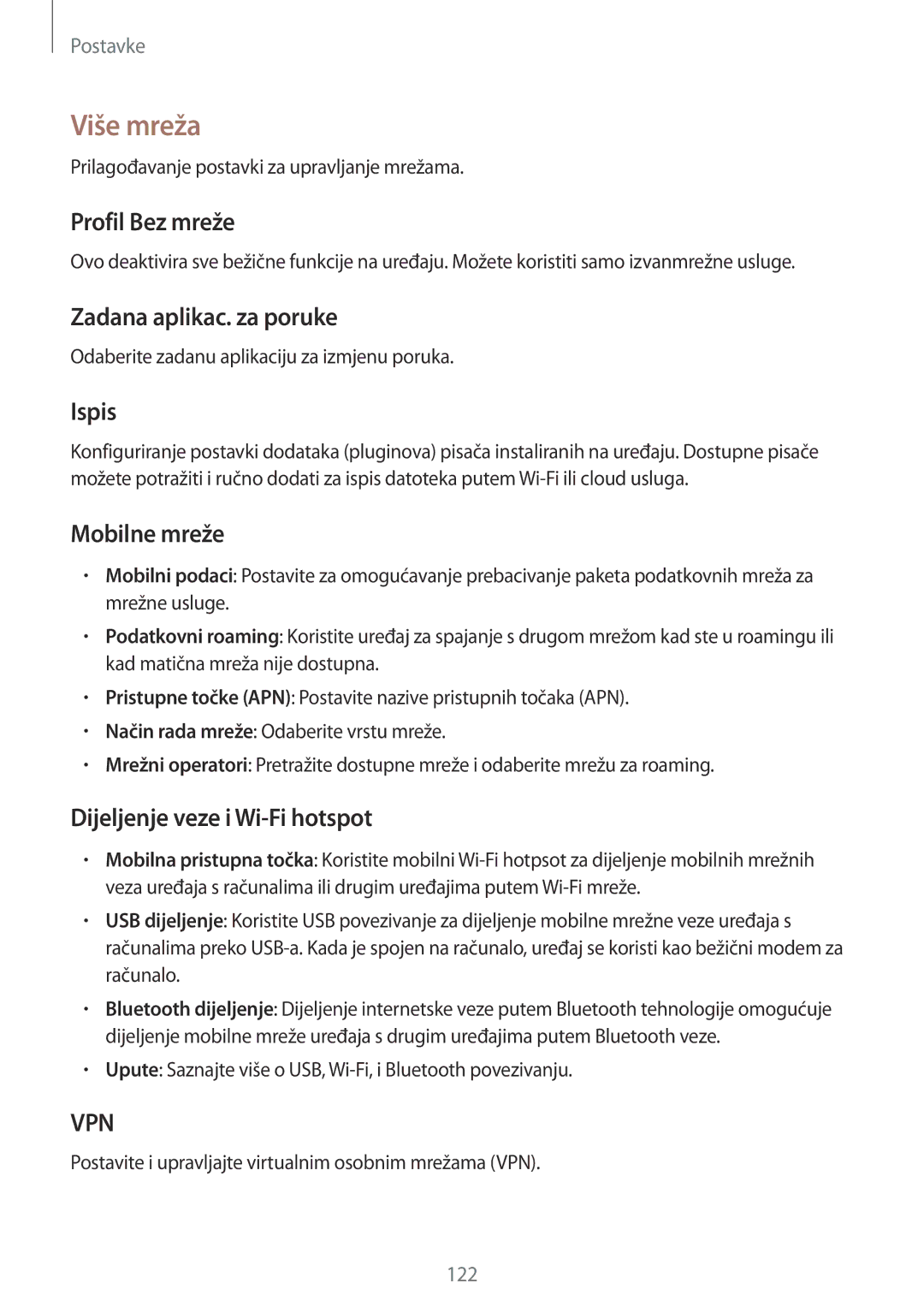 Samsung GT-N7105RWDVIP, GT-N7105TADVIP manual Više mreža 