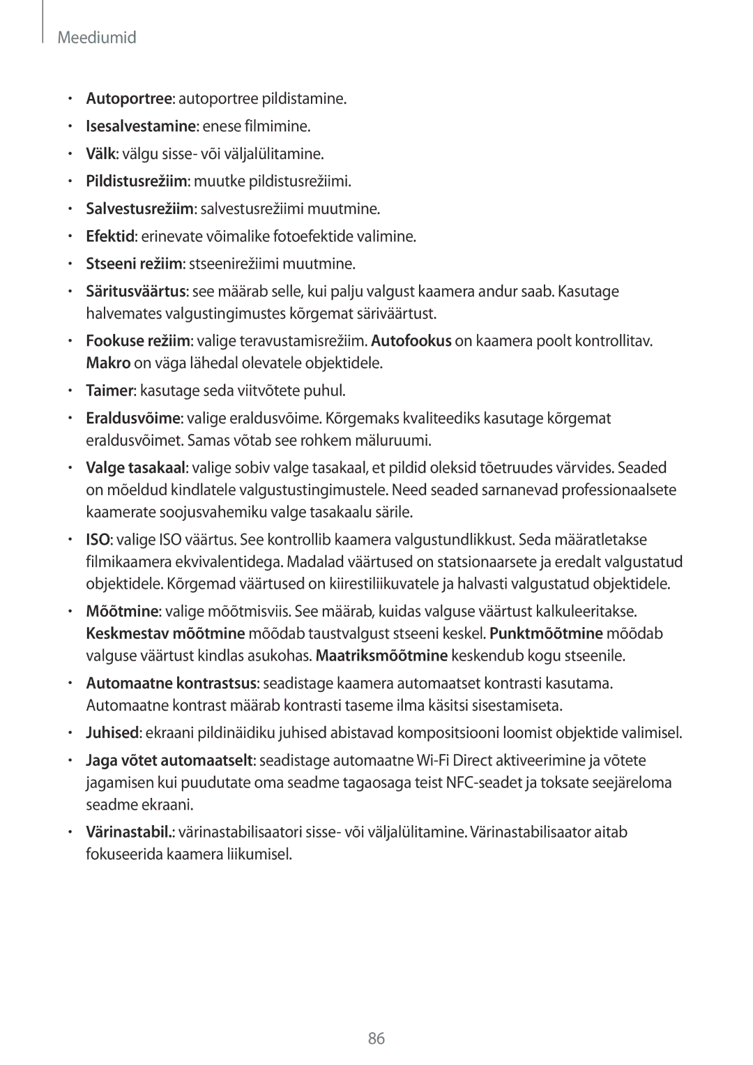 Samsung GT-N7105TADSEB, GT-N7105RWDSEB manual Meediumid 