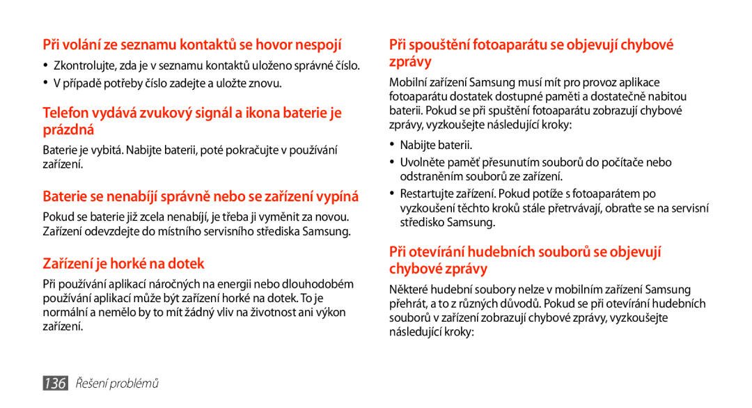 Samsung GT-N8000ZWAEUR, GT-N8000EAAATO, GT-N8000ZWAATO manual Případě potřeby číslo zadejte a uložte znovu, Nabijte baterii 