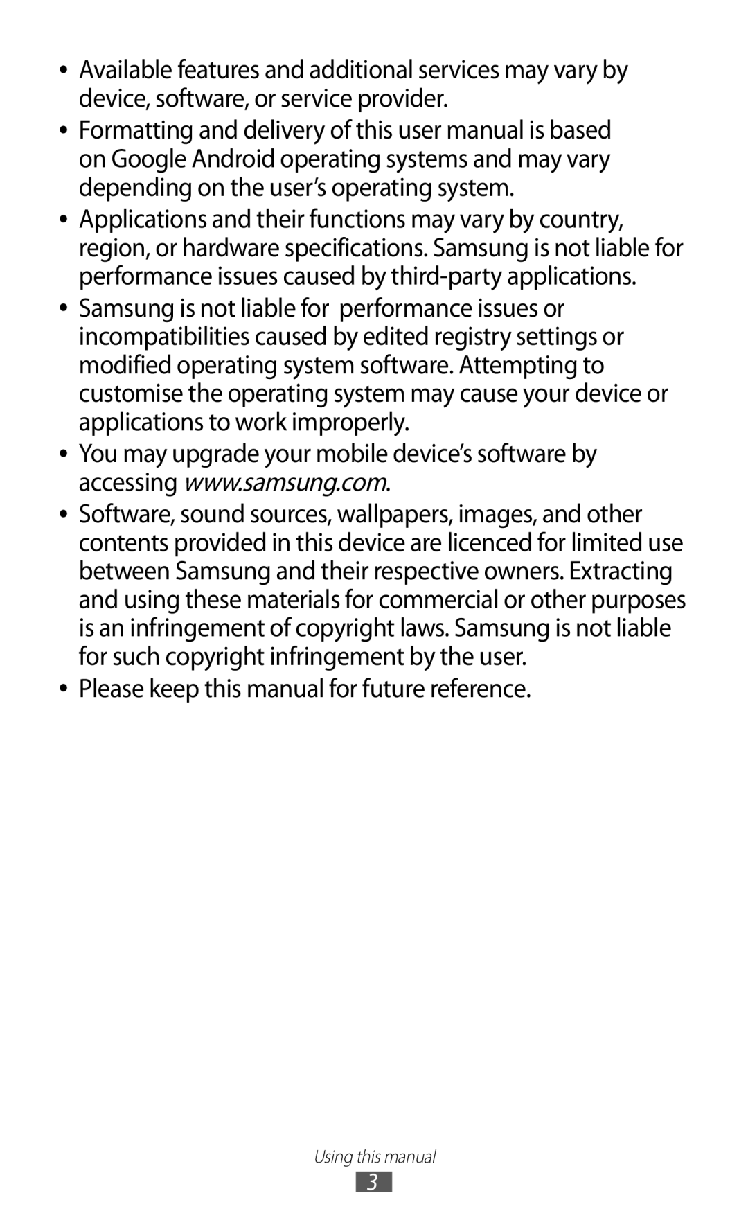 Samsung GT-N8000EAABTU user manual Please keep this manual for future reference 