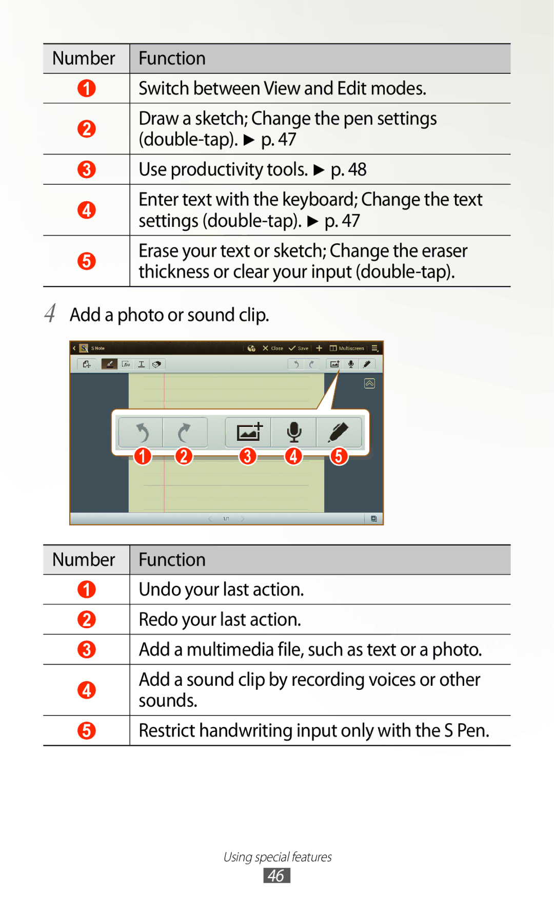 Samsung GT-N8000EAABTU user manual Using special features 