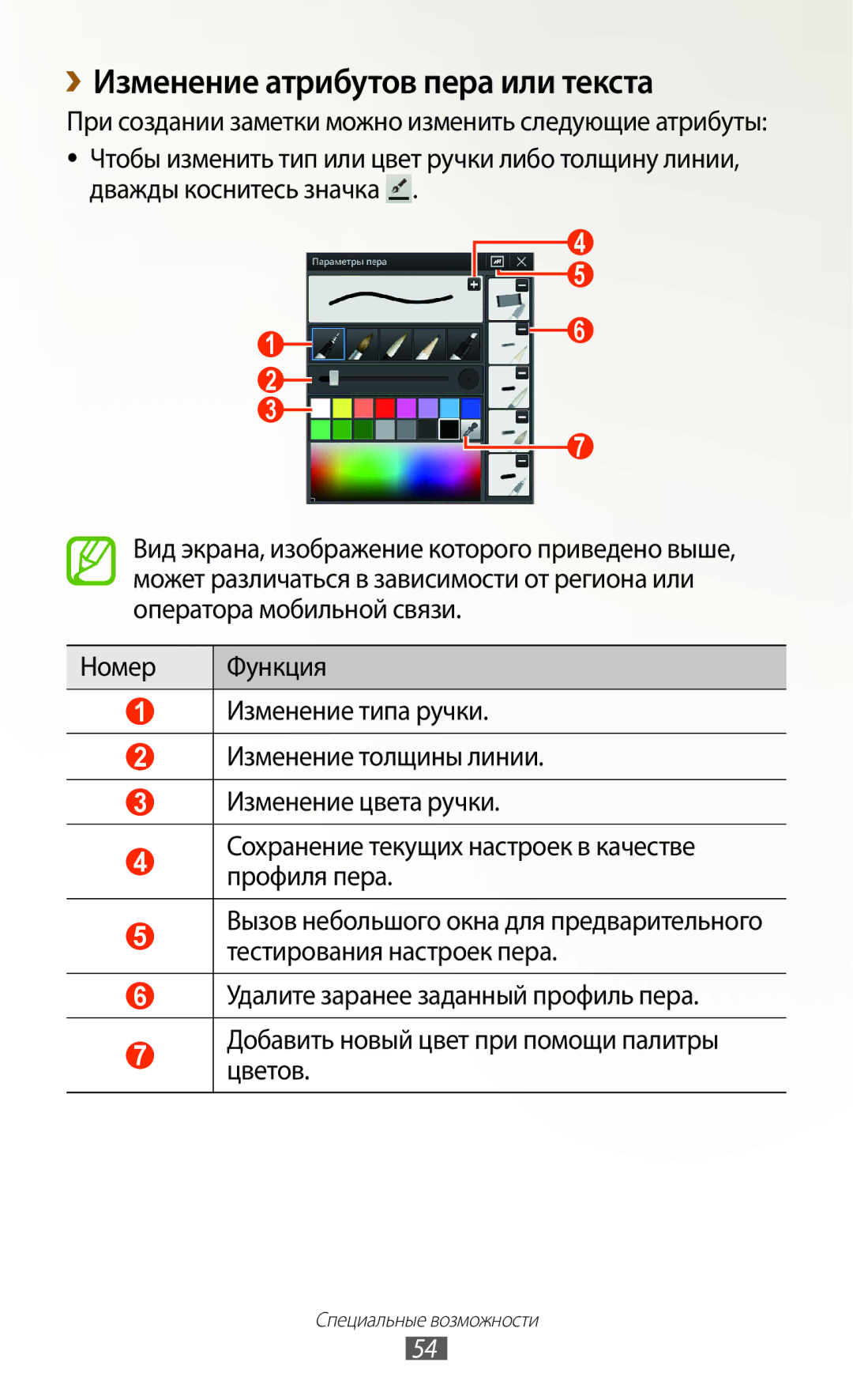 Samsung GT-N8000EAASER, GT-N8000EAASEB, GT-N8000ZWASEB, GT-N8000EAAMGF, GT-N8000ZWAMGF ››Изменение атрибутов пера или текста 