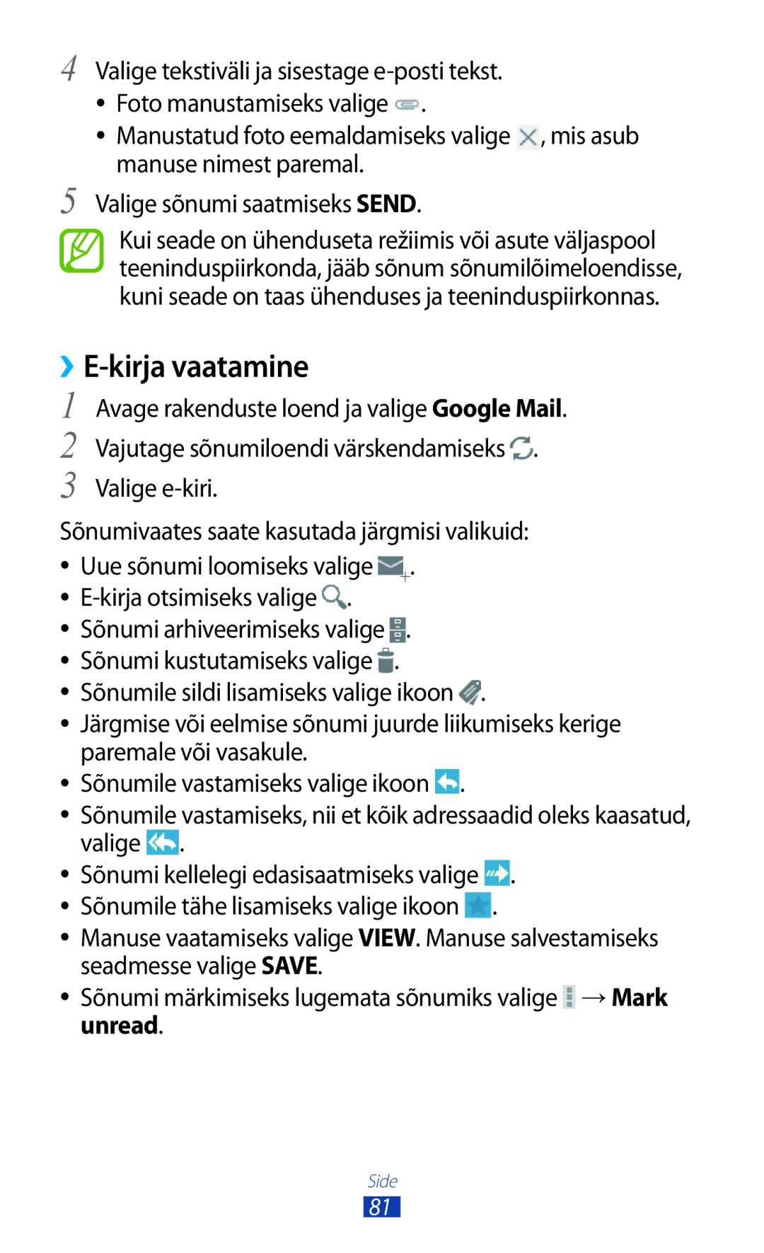 Samsung GT-N8000ZWASEB, GT-N8000EAASEB manual ››E-kirja vaatamine, Kirja otsimiseks valige 