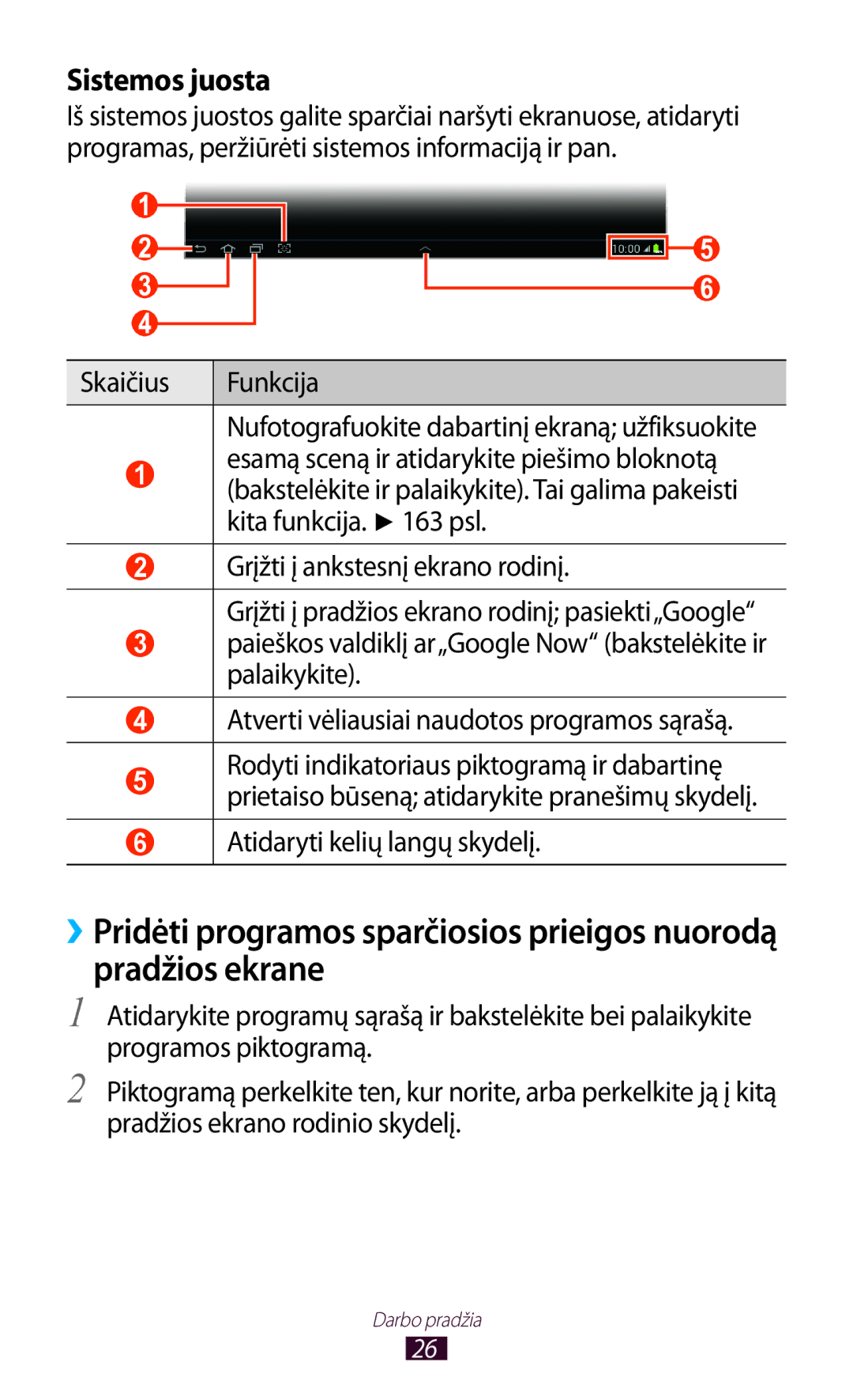 Samsung GT-N8000EAASEB, GT-N8000ZWASEB manual Sistemos juosta, Atidaryti kelių langų skydelį 