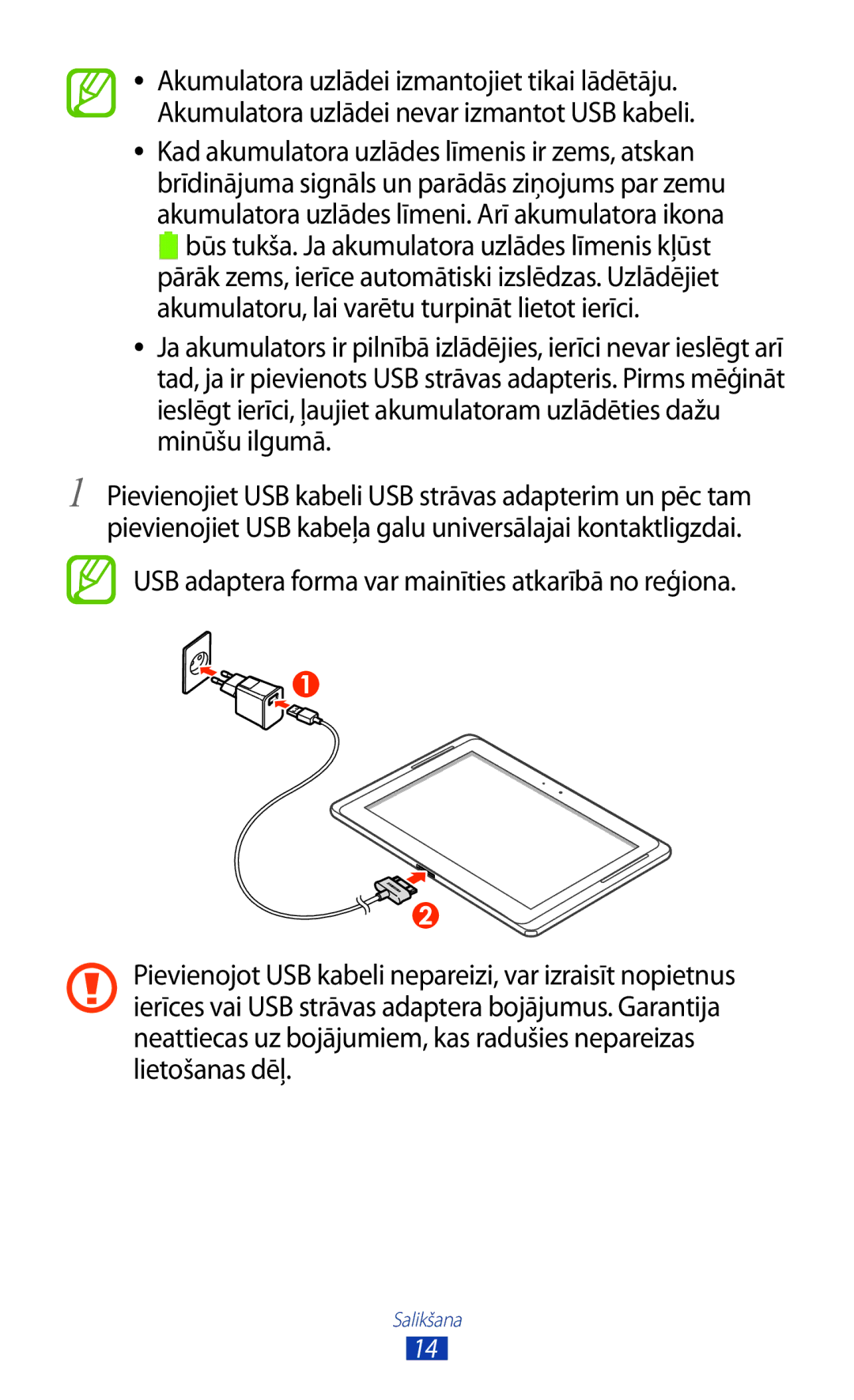 Samsung GT-N8000EAASEB, GT-N8000ZWASEB manual Salikšana 