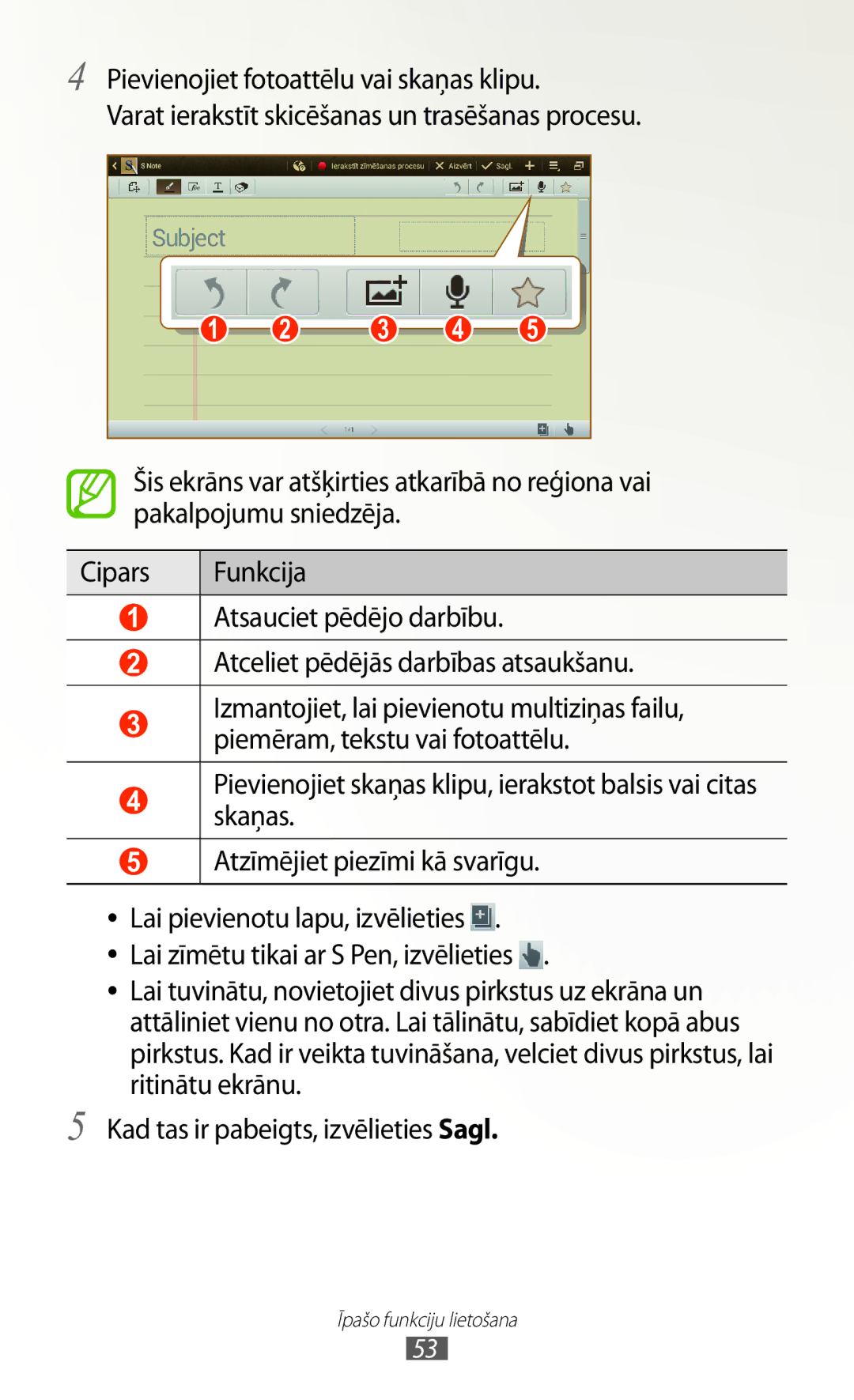 Samsung GT-N8000ZWASEB, GT-N8000EAASEB manual Pakalpojumu sniedzēja 