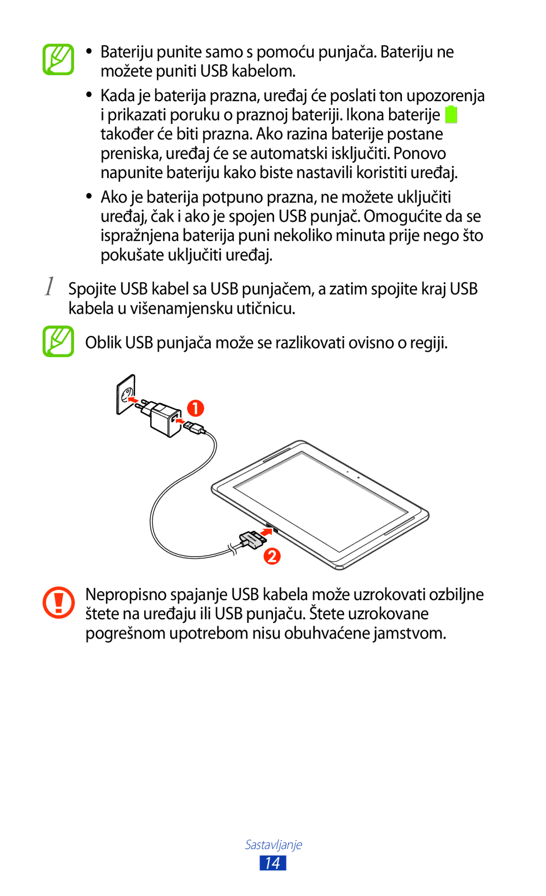 Samsung GT-N8000EAACMF, GT-N8000EAASMO, GT-N8000EAATRA, GT-N8000EAAVIP manual Sastavljanje 