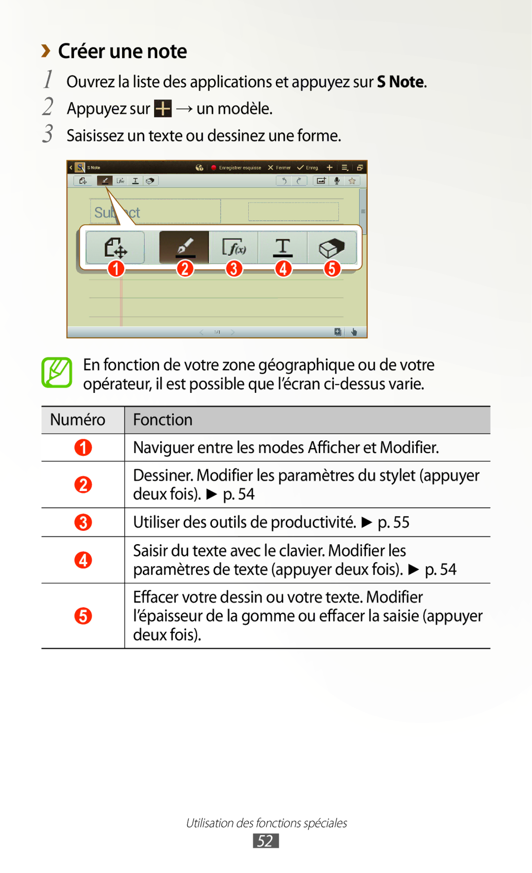 Samsung GT-N8000ZWAMTL, GT-N8000EAABGL, GT-N8000ZWABGL, GT-N8000ZWAGBL manual Créer une note 