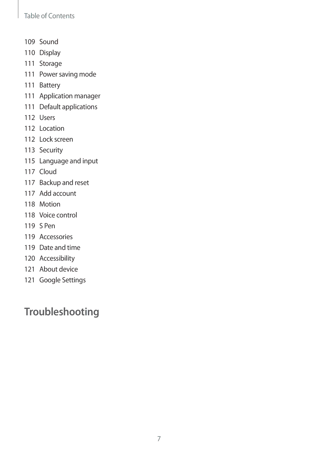 Samsung GT-N8000EAEATO, GT-N8000ZWAVD2, GT-N8000EAAVD2, GT-N8000EAAITV, GT-N8000EAADBT, GT-N8000EAATMN manual Troubleshooting 