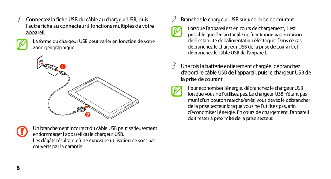 Samsung GT-N8000EAAXEF, GT-N8000ZWEXEF, GT-N8000EAEXEF, GT-N8000ZWAXEF manual Débranchez le câble USB de l’appareil 