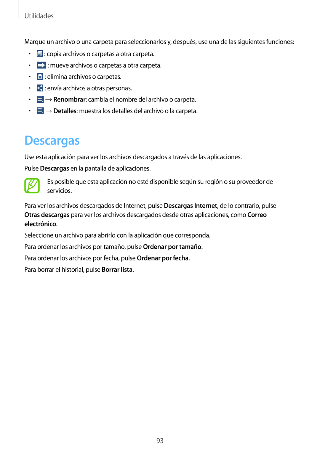 Samsung GT-N8010ZWADBT, GT-N8010EAADBT, GT-N8010ZWATPH, GT-N8010EAATPH, GT-N8010GRADBT, GT-N8010ZWAXEF manual Descargas 