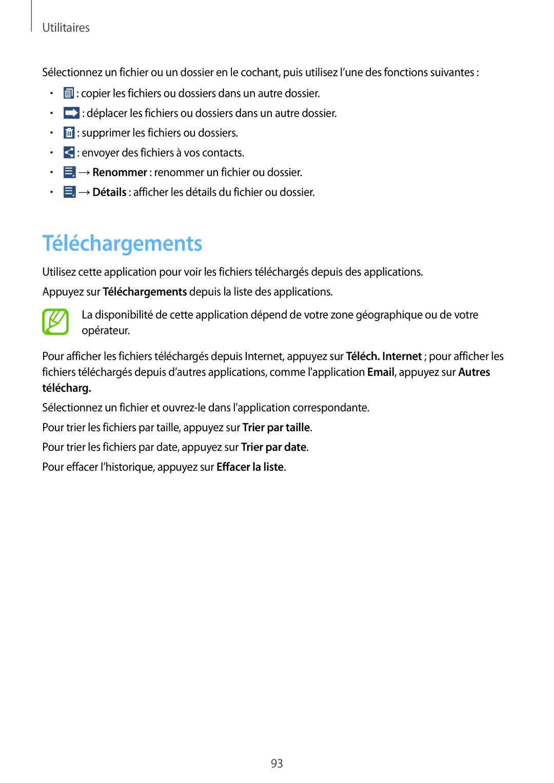 Samsung GT-N8010EAXXEF, GT-N8010EAEXEF, GT-N8010ZWXXEF, GT-N8010ZWAXEF, GT-N8010ZWEXEF, GT-N8010EAAXEF manual Téléchargements 