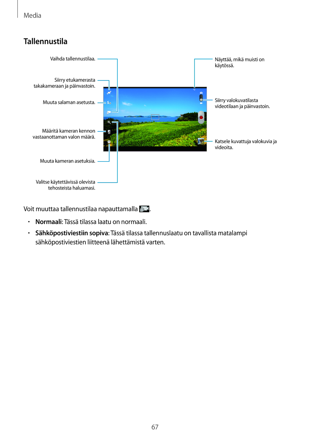 Samsung GT-N8010EAXNEE, GT-N8010ZWANEE, GT-N8010ZWXNEE, GT-N8010GRANEE, GT-N8010EAANEE manual Tallennustila 