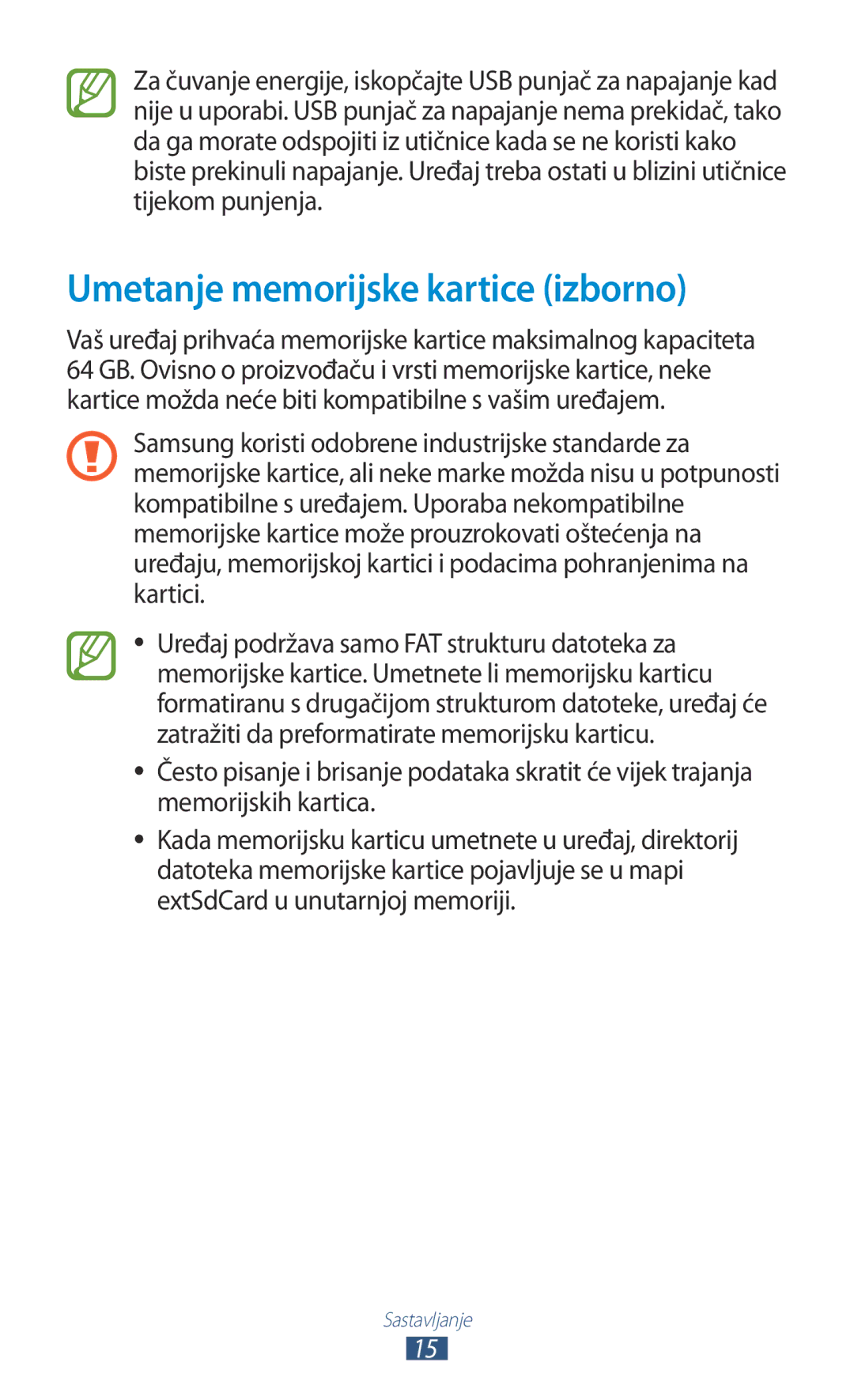 Samsung GT-N8010ZWATRA, GT-N8010GRATRA, GT-N8010EAATRA, GT-N8010ZWASMO, GT-N8010EAASMO Umetanje memorijske kartice izborno 