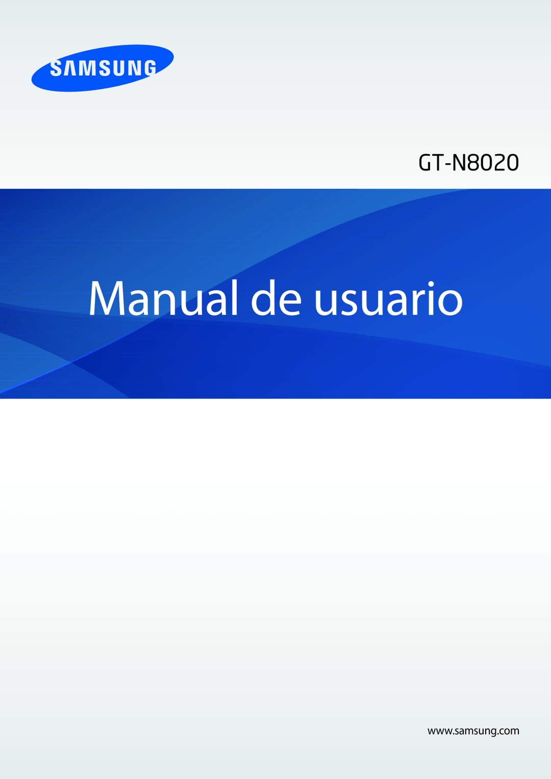 Samsung GT-N8020EAAATL manual Manual de usuario 