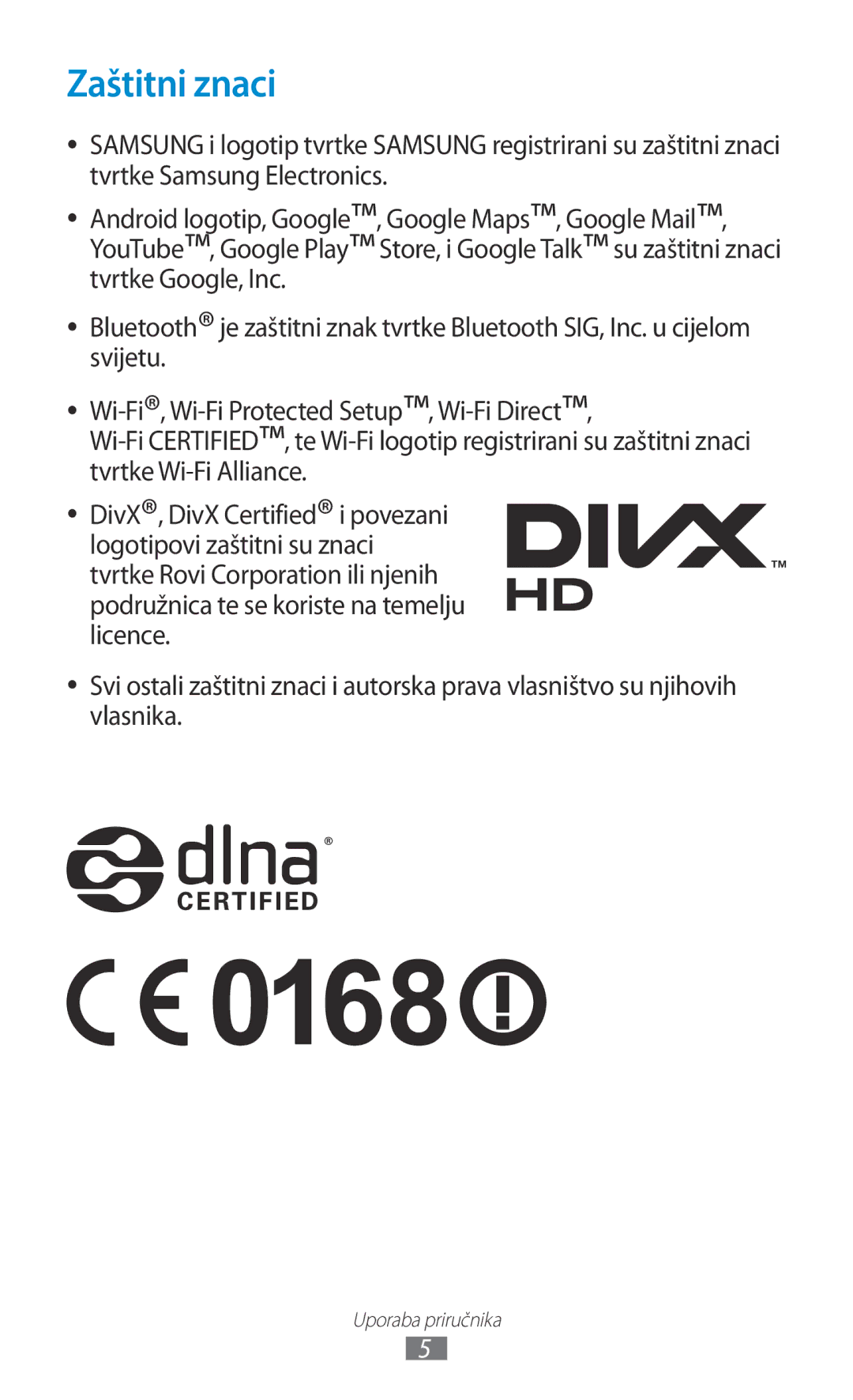 Samsung GT-N8020EAACRO, GT-N8020EAAVIP manual Zaštitni znaci 