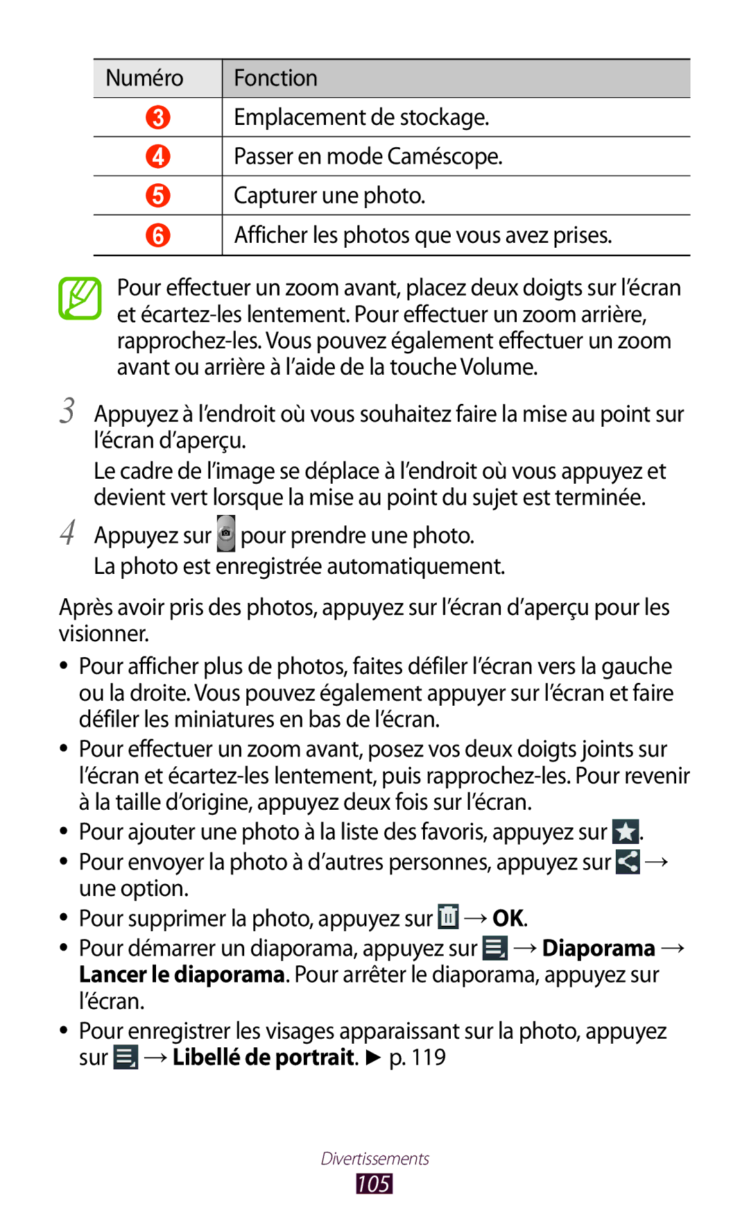 Samsung GT-N8020EAAXEF, GT-N8020EAASFR, GT-N8020ZWAFTM manual 105 