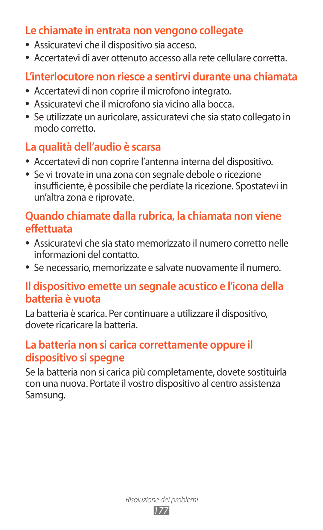 Samsung GT-N8020EAAOMN, GT-N8020ZWATIM, GT-N8020ZWAOMN, GT-N8020EAATLA manual Assicuratevi che il dispositivo sia acceso, 177 