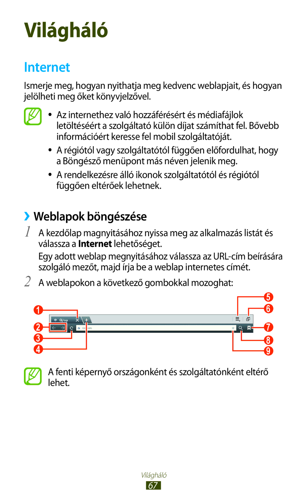 Samsung GT-N8020EAATMH, GT-N8020ZWAVD2, GT-N8020EAACNX, GT-N8020ZWATMH manual Internet, ››Weblapok böngészése 