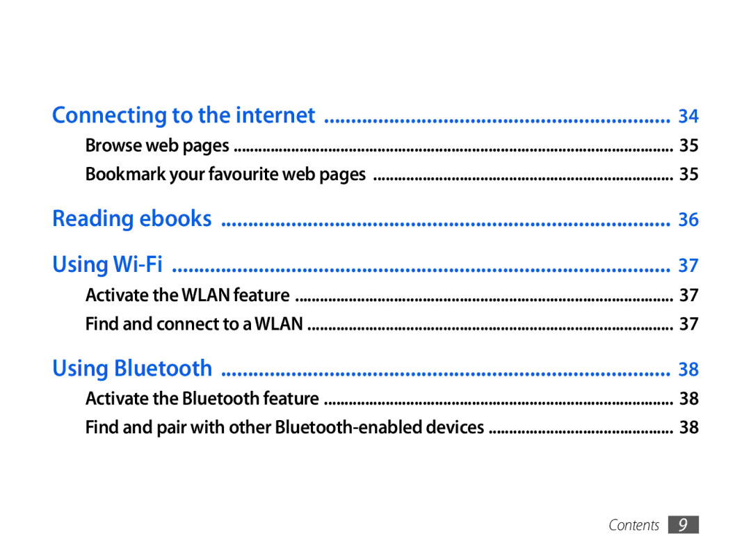 Samsung GT-P1000CWAVD2, GT-P1000MSADBT, GT-P1000CWAEPL, GT-P1000CWAMOB, GT-P1000CWADBT manual Connecting to the internet 