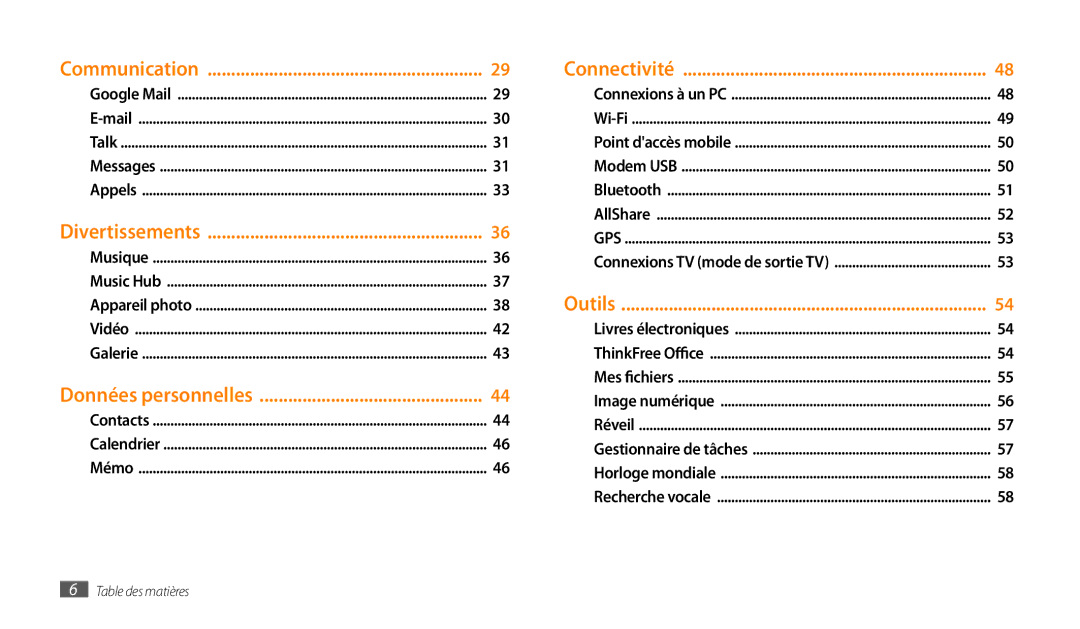 Samsung GT-P1000CWDSFR, GT-P1000CWAXEF, GT-P1000MSAXEF, GT-P1000CWDXEF, GT-P1000CWASFR, GT-P1000CWALUX manual Communication 