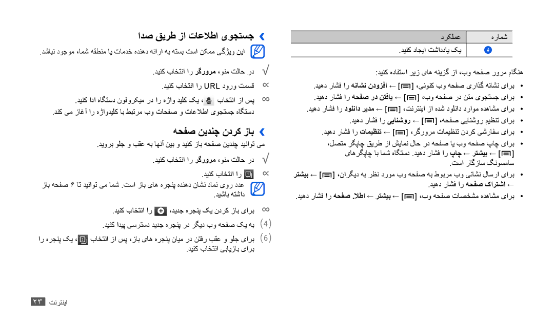 Samsung GT-P1010CWAMID, GT-P1010CWATHR, GT-P1010CWAAFR, GT-P1010CWAKSA ادص قيرط زا تاعلاطا یوجتسج››, هحفص نيدنچ ندرک زاب›› 