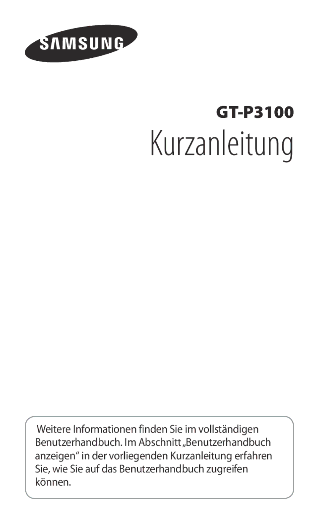 Samsung GT-P3100ZWAITV, GT-P3100ZWAHUI, GT-P3100ZWAWIN, GT-P3100TSEOMN, GT-P3100TSEITV manual Guida di riferimento rapido 