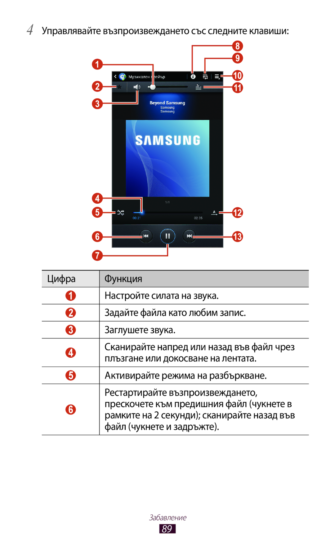 Samsung GT-P3100ZWAMTL, GT-P3100TSEMTL, GT-P3100TSAGBL, GT-P3100GRABGL, GT-P3100TSABGL, GT-P3100TSEBGL manual Забавление 