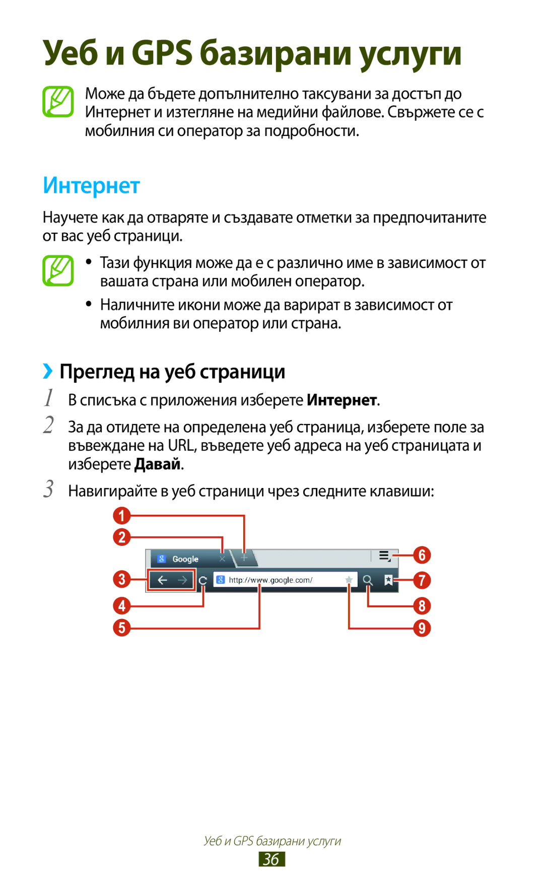 Samsung GT-P3110TSEBGL, GT-P3110ZWABGL, GT-P3110TSABGL, GT-P3110TSACOA, GT-P3110ZWACOA Интернет, ››Преглед на уеб страници 