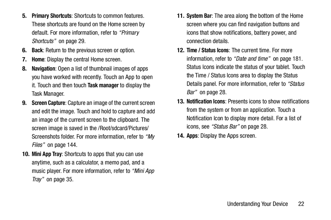 Samsung GT-P3113 user manual Apps Display the Apps screen 